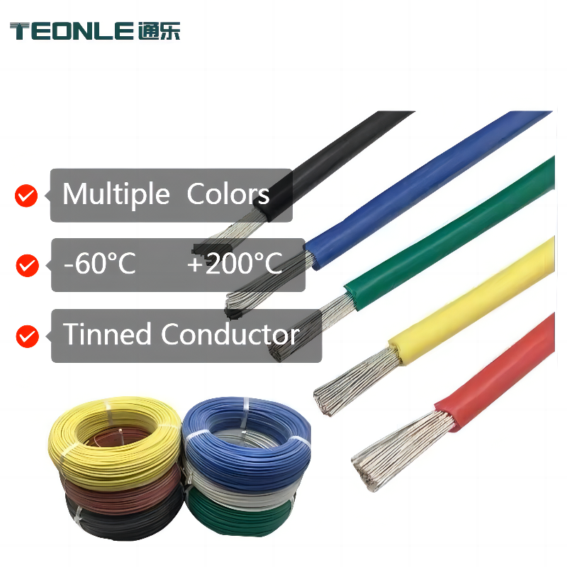 Silicone rubber high temperature wire soft tinned copper wire flame retardant fire retardant 2.5 4 square silicone high temperature wire