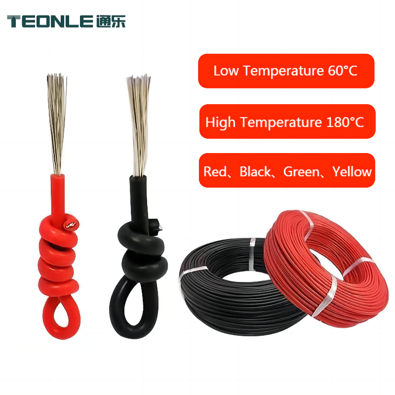 Silicone rubber high temperature wire soft tinned copper wire flame retardant fire retardant 2.5 4 square silicone high temperature wire