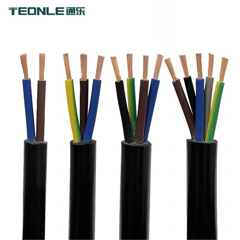 Soft 0.5mm2 to 2.5mm2 H03VV-F Power cable with VDE certification