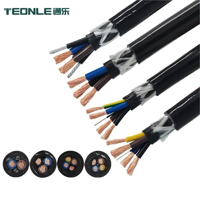 High flexibility, cold resistance, water resistance and oil resistance RVV Marine exploration robot cable