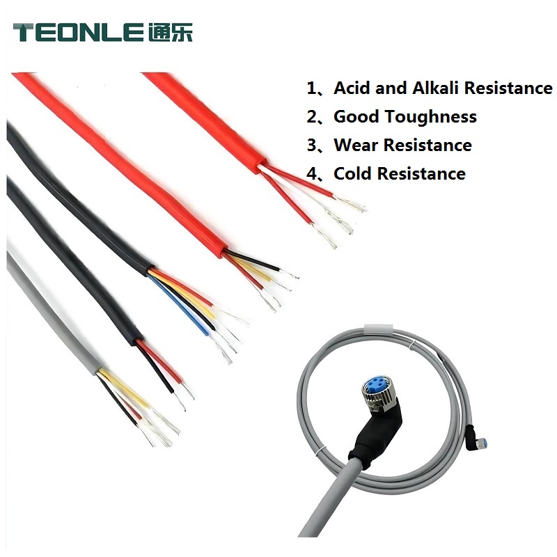 Sensor cable anti-wear high temperature anti-shock anti-disturbance High flexibility M8 M12