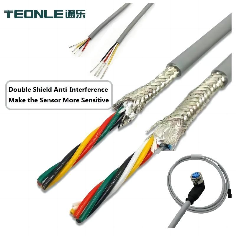 Sensor cable anti-wear high temperature anti-shock anti-disturbance High flexibility M8 M12