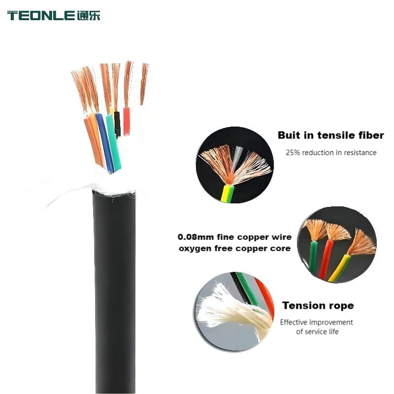 Polyurethane TRVV flexible acid and alkali resistance corrosion resistance wear resistance power cable