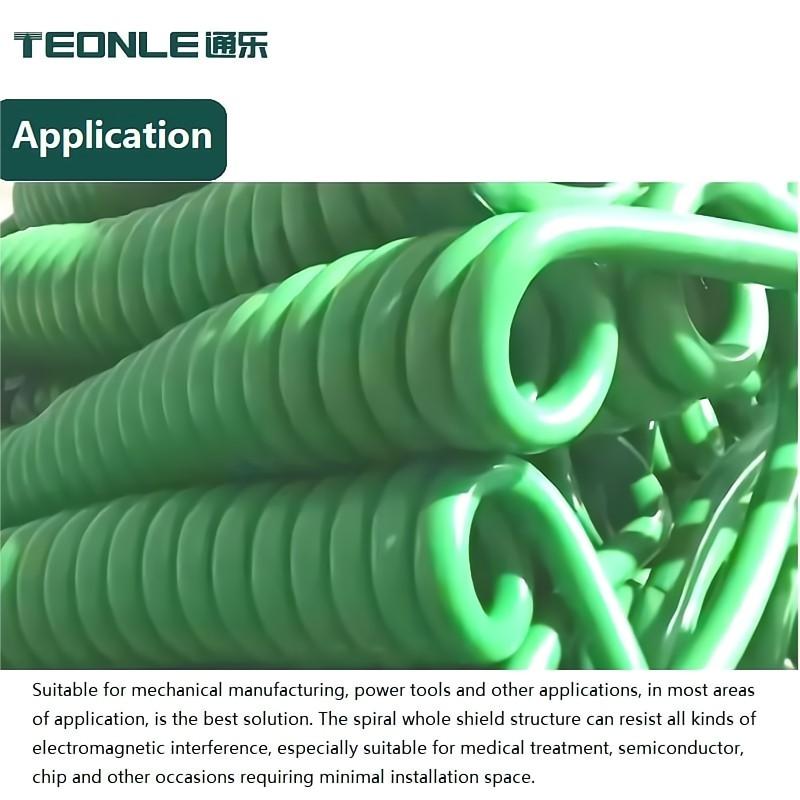 Teonle flexible elastic spiral cable 0.12 ~ 4 square meters cold, folding and high temperature resistance