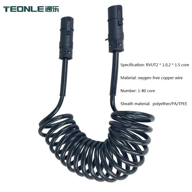 Teonle flexible elastic spiral cable 0.12 ~ 4 square meters cold, folding and high temperature resistance