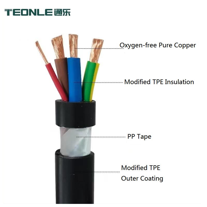 Soft oxygen-free pure copper bending resistance charging cable 3 4 5 6 7 Multi-core optional support for customization