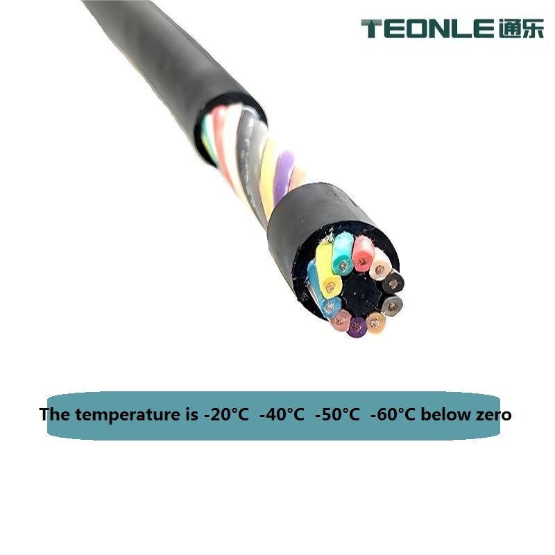 Flexible cold resistant low temperature cable 10 12 cores customized by manufacturers