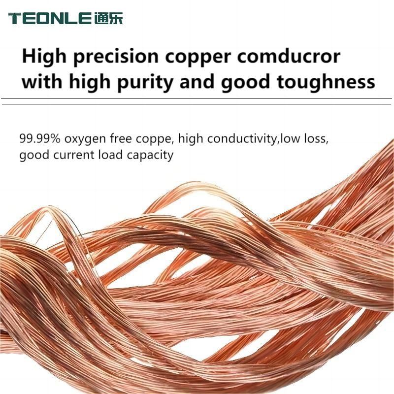 Oxygen free pure copper high flexibility shielded signal cable RVVSP twisted-pair cable