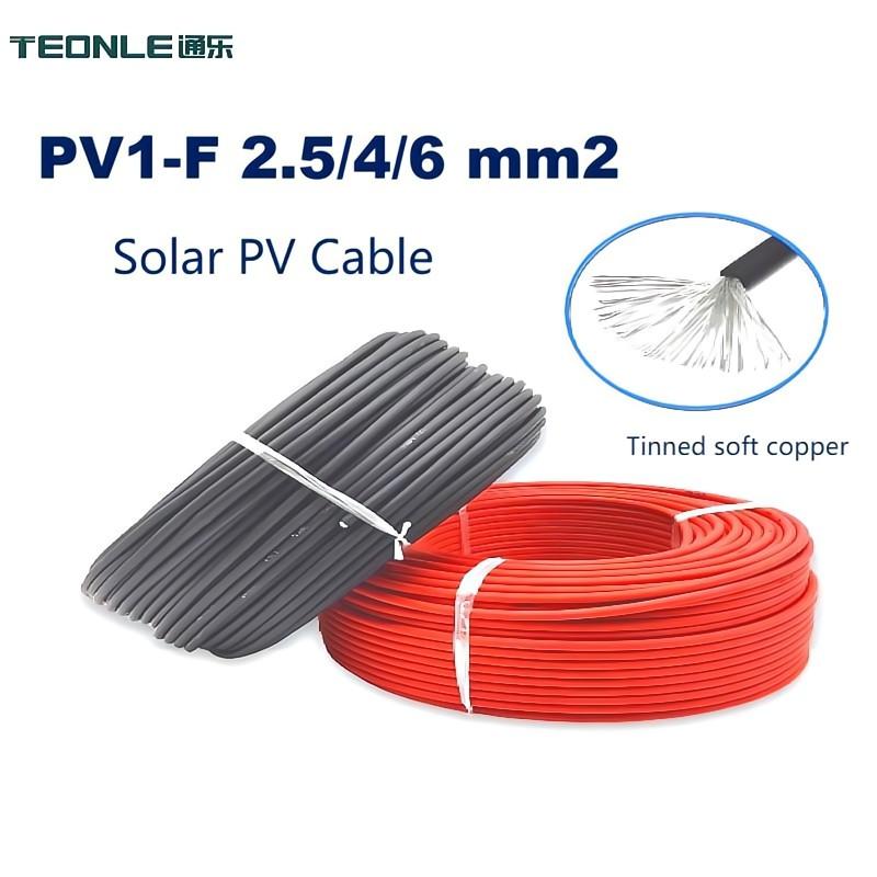 Photovoltaic energy cable high temperature, acid and alkali resistance 2.5/4/6mm2 flexible